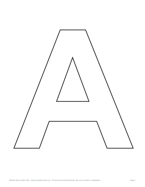 Preview of the first page of Outline letters