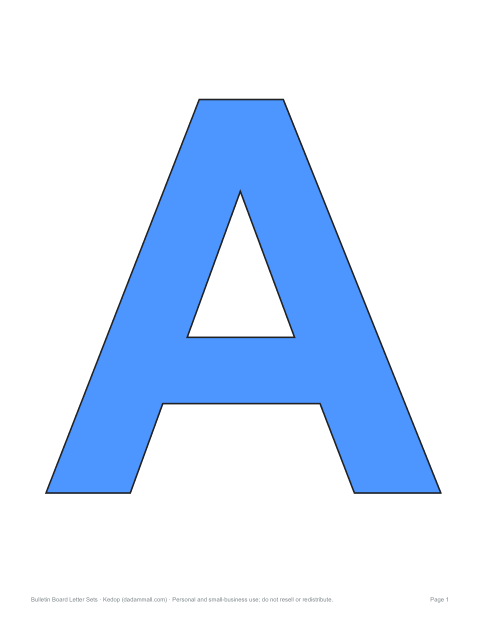 Preview of the first page of Solid letters